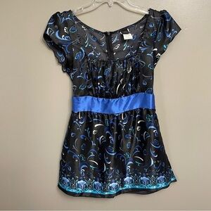 Wrapper Vintage Y2K Cottagecore Fairycore Multicolor Fairy Babydoll Milkmaid Top